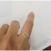 ราคา Minimalist925 แหวนหัวใจเกลียวเงินแท้ บริการเก็บเงินปลายทาง (16140915325)