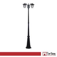 ราคา โคมไฟเสาสูง 2xE27 LUZINO รุ่น SIMONE RH025P 2 BK สีดำ (16575273911)