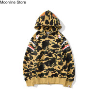 ราคา เสื้อกันหนาวและคลุมออกกำลังกายผู้ชายสีส้ม BAPE X pubg ใหม่ ลาย H oodies sweatershirt แบบสไตล์คลาสสิก เสื้อกันหนาวเสื้อผู้ชายแฟชั่น BAPE SHARK HEAD เสื้อผ้าหน้าหนาว (18134701531)