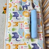 ราคา ที่นอนเด็กทารกแรกเกิด ฟรีหมอนหลุม1ใบ แถมหมอนข้างกันสะดุ้ง2ใบที่นอนแบบพกพา (20960359965)