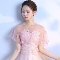 ราคา ผ้าคลุมไหล่ผู้หญิง 2020 ชุดแต่งงานลูกไม้เสื้อคลุมน้องสาวเพื่อนเจ้าสาวสีแดงบางขนาดใหญ่คําเดียวสีเทาสีชมพูฤดูร้อน (16455534014)