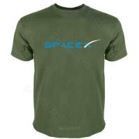 ราคา SpaceX เสื้อยืดเสื้อยืดสีดำ Space X โลโก้เสื้อยืดผู้ชายเสื้อยืดพลัสไซซ์แฟชั่นผ้าฝ้ายยอดนิยมของแฟนหนุ่มจัดส่งสินค้า (19621351298)