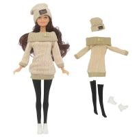 ราคา ชุดเสื้อผ้าแฟชั่นสีกากีสำหรับตุ๊กตาบาร์บี้ชุดเสื้อถักแฮนด์เมดหมวกสำหรับตุ๊กตาบาร์บี้1 6อุปกรณ์สำหรับตุ๊กตาบาร์บี้ (20101373072)