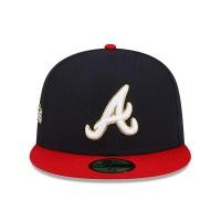 ราคา ATLANTA BRAVES MLB GOLD NAVY 59FIFTY CAP (21379097422)