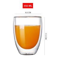 ราคา แก้วกาแฟ 2ชั้น แก้วสองชั้น Double Wall Glass กันร้อน ใส่น้ำร้อน เย็น แก้วน้ำ coffee glass 2GL (21327201007)