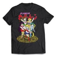 ราคา Sailor Moon team Short Sleeve Cal Graphic Tees Gildan Premium 100 Cotton S 5XL (20699721258)