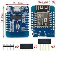 ราคา WeMos D1 Mini Pro V3 0 NodeMcu 4MB 16MB bytes Lua Internet of Things Development board based ESP8266 CH340G Nodemcu V2 (19612452723)