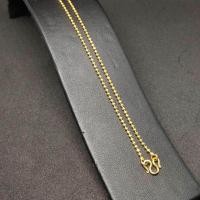 ราคา สร้อยคอทองไมครอน ลายไข่ปลา งานเคลือบพิเศษเกรด A ยาว 16 นิ้ว N025 (384074451)