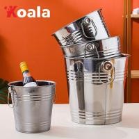 ราคา กับหูสองข้าง ถังน้ำแข็ง ถังสแตนเลส ถังแช่ไวน์ ถังน้ำแข็งสแตนเลส ความจุ 2ลิตร 4ลิตร 6ลิตร 8ลิตร ถังน้ำแข็งอะลูมิเนียม มีหูจับ ถังสแตนเลสใส่น้ำแข็ง พร้อมส่ง (19806692322)