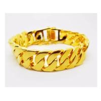 ราคา Thai Jewelry สร้อยข้อมือ ผู้ชาย เลส ขัดเงา ทองชุบ งานทองชุบไมครอน ชุบด้วยเศษทองคำแท้ 96 5 น้ำหนัก 6 บาท (19948145224)