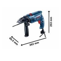 ราคา Bosch สว่านกระแทก GSB 550 PROFESSIONAL เครื่องมือที่แข็งแรงทนทานและไว้ใจได้ มอเตอร์กำลังสูง 550 วัตต์ สิ่งที่มีให้ในชุดนี้ เกจวัดความลึก ประแจหัวจับ ด้ามจับเสริม (21158379170)