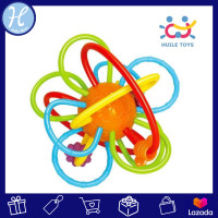 ราคา Huile toys Hola แบรนด์แท้ ยางกัดเส้นบอล ยางกัดเด็ก ยางกัดเส้น Hola Teething rings เหมาะสำหรับเด็กอายุ 1เดือนขึ้นไป (2038528525)
