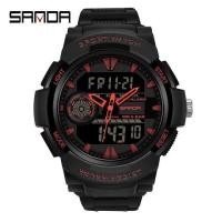 ราคา SANDA Watches For Men 50M Waterproof Clock Alarm reloj hombre Dual Display Wristwatch Quartz Military Watch Sport Mens Relogio (17609258493)