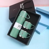 ราคา เซทของขวัญปีใหม่ กระบอกใส่น้ำ กระบอกน้ำสูญญากาศ กระบอกน้ำเก็บอุณหภูมิร้อน เย็น ขนาด 500 ML สแตนเลส304 (16580756868)