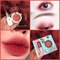 ราคา N402 Nee cara Eyeshadow Lipstick นีคาร่า อายแชโดว์ดินน้ำมัน ลิปสติกเนื้อแมท โทนส้มอิฐ (5468980452)