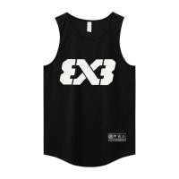 ราคา สไตล์ x เสื้อกล้ามบาสเก็ตบอลชุดฝึกออกกำลังกายแขนกุดแบบหลวมๆเสื้อลำลองยอดนิยมแมทช์ลุคง่าย ins (19806856158)