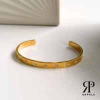 ราคา URPALS กำไลข้อมือ Stainless 18K ดีไซน์หรู ฝังเพชร CZ งาน Premium ใส่ออกงาน แมทได้กับทุกลุค (21083342199)