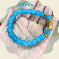 ราคา กำไลหินสี รูปปี่เซียะ 8 มิล ขายส่ง หินสี เสริมดวง กำไลหินนำโชค สร้อยข้อมือหินแท้ ของนำโชค สร้อยข้อมือ กำไล หิน ZX (21281376253)