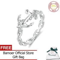 ราคา BAMOER แหวนสมอเรือ925เงินสเตอร์ลิงแท้สำหรับเป็นของขวัญเครื่องประดับแฟชั่นสำหรับผู้หญิง SCR949 (19342164177)