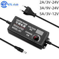 ราคา การจัดส่งในประเทศไทย COD Universal Power Adapter AC TO DC 3V 12V 3V 24V 9V 24V Universal Power Adapter ตัวควบคุมแรงดันไฟฟ้าแหล่งจ่ายไฟพร้อมจอแสดงผล9 EU Plug (21303142696)