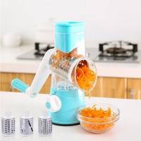 ราคา Handheld Rotary Slicers for Vegetables Cheese Grater Shredder Veggie Slicer Chopper 3 Stainless Steel Round Graters BPA Free (11719373132)