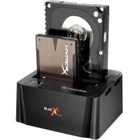 ราคา Thermaltake BlacX Duet 2 5 3 5 SATA I II III USB 3 0 External Hard Drive Enclosure Docking Station ST0014U D Dual Bay USB 3 0 (15011050233)