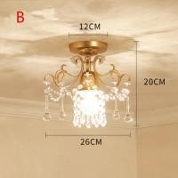 ราคา โคมไฟเพดาน คริสตัล สไตล์วินเทจ อเมริกัน สําหรับทางเข้าเพดาน (19309217450)