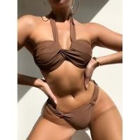 ราคา Cikini 2023 New Twist Halter Push Up Bikini Swimsuit Two Piece Bikinis Set Summer Beach Swimwear Bathing Suit For Women (20073968420)