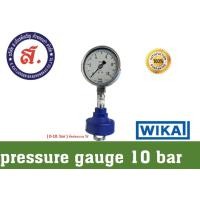 ราคา WIKAI PRESSURE GAUGE 10 BAR DN25 NPT 1 2 เพรสเชอร์เกจ (21022630131)