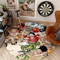 ราคา การ์ตูนวันพีชห้องนอนพรมวงกลมคอมพิวเตอร์ศึกษาพรมเช็ดเท้าวงกลมเก้าอี้หมุน (20139074969)