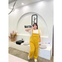 ราคา เอี๊ยมกางเกงขายาว สายเอี๊ยมปรับได้ 3ระดับ สีสันสดใส มีกระเป๋าล้วง2ข้าง กางเกงขากระบอก ไซส์ใหญ่ เอี๊ยมสาวอวบ น่ารักสุดๆ (20512886858)