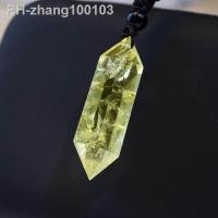 ราคา 1PCS Natural Crystal Quartz Double Point Pendant Crystal Column Men and Women Pendant Aura Energy Healing Stone Necklace Gift (18529095260)