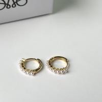 ราคา พร้อมส่ง ต่างหูแฟชั่นเกาหลีประดับมุก สวยหวาน NT033 (18965696430)