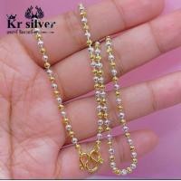 ราคา Kr silver สองกษัตริย์เงินแท้ สร้อยคอเงินแท้สองกษัตริย์ ลายเม็ดจีบ ขนาด 2 5 มิล ยาว 17 นิ้ว 20 นิ้ว 23 นิ้ว น้ำหนักสองสลึงกว่า (10458317412)
