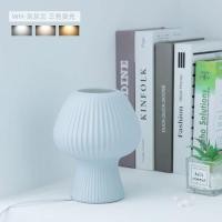 ราคา QUKAU หลอดไฟสำหรับห้องนอนข้างเตียงทำจากแก้วโดยรอบ19X14 5CM โคมไฟตั้งโต๊ะกระจกตกแต่ง3สี (21264595907)