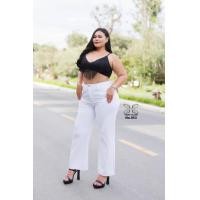 ราคา บิ๊กไซส์สีขาว สาวอวบขากระบอกผ้าไม่ยืดเอวสูง (16539714575)