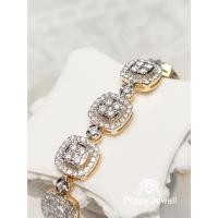 ราคา กำไลเพชรแท้ ทองแท้ รุ่น Carré Wrist (12662903797)