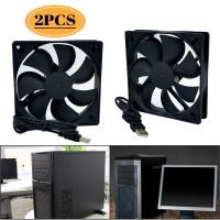 ราคา ของแท้พัดลมไร้เสียงพัดลมทำความเย็น USB 2ชิ้นสำหรับคอมพิวเตอร์เคสคอมพิวเตอร์เครื่องเคสซีพียู DC 5V 12Cm (20721586576)