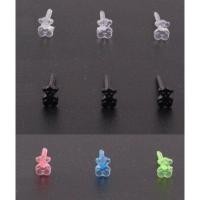 ราคา ต่างหูก้านพลาสติกหัวหมุด ก้านห่วงพลาสติก (19467270837)