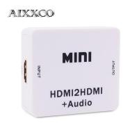ราคา AIXXCO ตัวแยกสัญญาณเสียงเครื่องแปลงไฟล์ HD HDMI2HDMI ขนาดเล็ก1080Pตัวสลับอะแดปเตอร์ตัวแยกสัญญาณ HDMI สำหรับพีซีแล็ปท็อป HDTV (18326835418)
