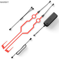 ราคา MARBIT หมวกกันน็อครถจักรยานยนต์แสงเย็นแถบหมวกกันน็อกโหมดเวลาขี่ไฟสัญญาณ (19724495386)