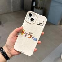 ราคา สำหรับ iPhone วัสดุข้าวสาลี เคสโทรศัพท์มือถือลายการ์ตูน Pooh and Tigger for iPhone 15 14 13ProMax 12 11 XSMax XR XS 8 7 Plus (20944026060)