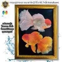 ราคา กรอบรูปกระจกพร้อมภาพมงคล เสริมฮวงจุ้ย ปลาเงินปลาทอง ขนาด18 23 นิ้ว (13101569728)