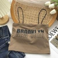 ราคา DD SHOPพร้อมส่ง FY322 เสื้อสายเดี่ยวครอปสั้น ฟองน้ำ สายเส้นเล็ก ลายตัวหนังสือ (19184933567)