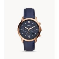 ราคา Fossil Neutra ผู้ชายหนังโครโนกราฟสีน้ำเงิน FS5454นาฬิกาสำหรับทุกเพศผู้หญิง (17573259708)