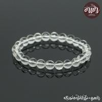 ราคา อาเป่า หินเคลียร์ควอตซ์ หินคริสตัลควอตซ์ Clear Quartz Crystal Quartz ขนาด 8 มิล คัดหิน หินแห่งความมั่งคั่งอุดมสมบูรณ์ หินเขี้ยวหนุมาน กำไลหินสี (1790916556)