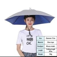 ราคา ร่มกันแดด มหมวก หมวกร่ม ขนาด69cm 77cm ทนป้องกัน UV หมวกร่ม หมวกร่มกันแดด หมวกร่ม กันยูวี พับเก็บได้ พับหมวกร่มครีมกันแดดลมหลักฐานหัวต (17799083469)