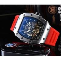 ราคา richard men 39s high quality diamond quartz watch hollow glass back stainless steel case watch black rubber Hot selling (15056388654)