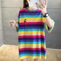 ราคา 2024 ฤดูร้อนสไตล์เกาหลีแขนสั้นสีรุ้ง ชุดสงกรานต์ผญ เสื้อยืดลายมัดย้อม สีสดใส สไตล์เกาหลีน่ารัก แขนสั้น เนื้อผ้าดี สวมใส่สบายชุดเดรสผู้หญิง (21236853230)