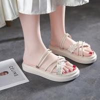 ราคา KAIDEWEMAK ส่งจากไทย รองเท้าแตะแฟชั่นรองเท้าส้นตึกเซนติเมตร สายปรับได้ ใส่แล้วสวยรองเท้าแตะแฟชั่นเกาหลีส้นแบน (19525037971)